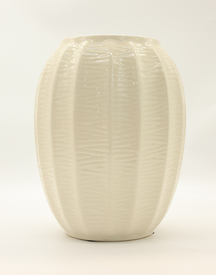 Saba White Glazed Vase | Available in 3 Sizes
