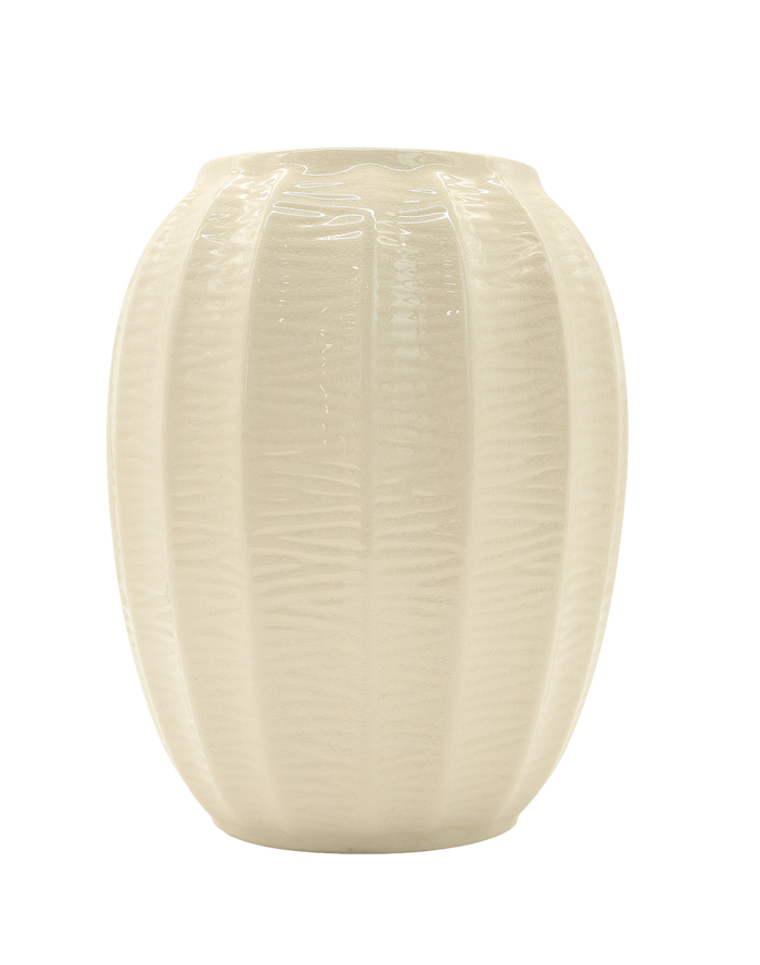 Saba White Glazed Vase | Available in 3 Sizes