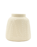 Saba White Wheat vase White