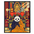 Sacred Praying Panda canvas wall art