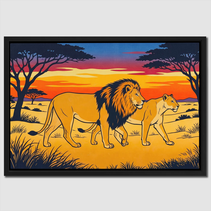 Sahara Pride Golden Hour canvas wall art