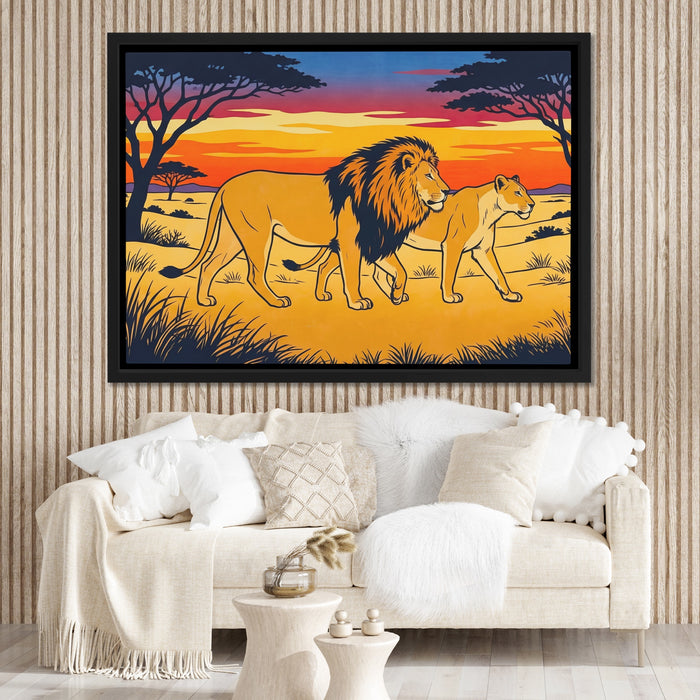 Sahara Pride Golden Hour canvas wall art, room view