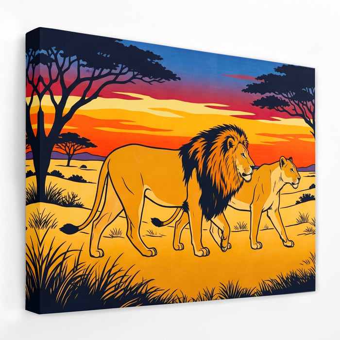 Sahara Pride Golden Hour canvas wall art, room view