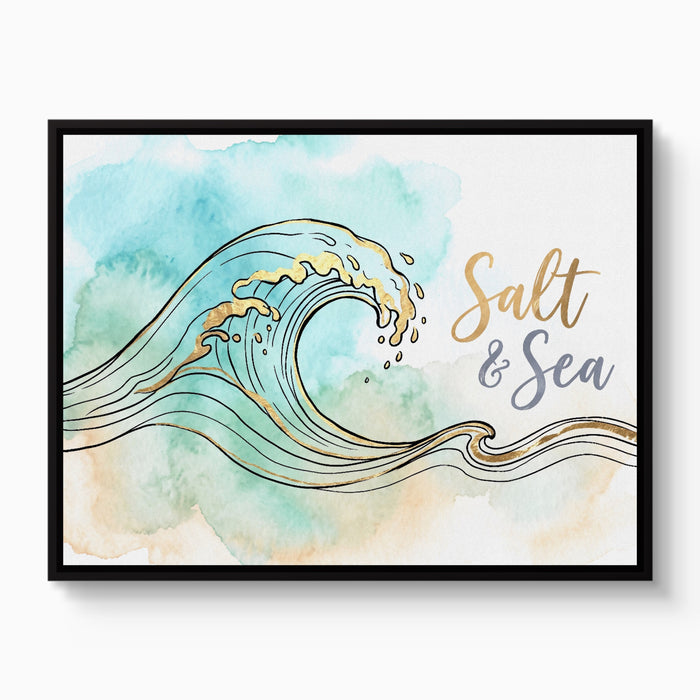 Salt And Sea — salt and sea white studio framed black