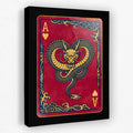 Samurai Ace Hearts Card canvas wall art
