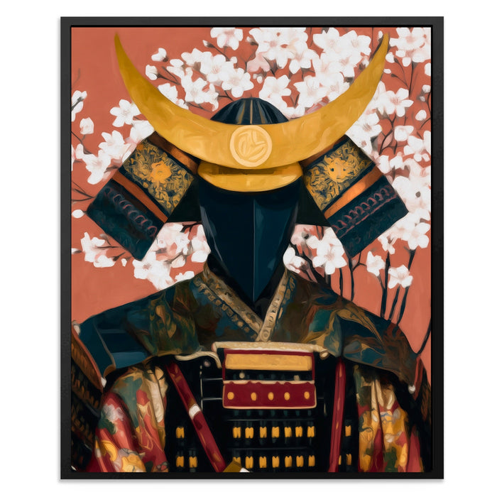 Samurai Cherry Blossom canvas wall art