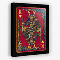 Samurai King Hearts Card canvas wall art