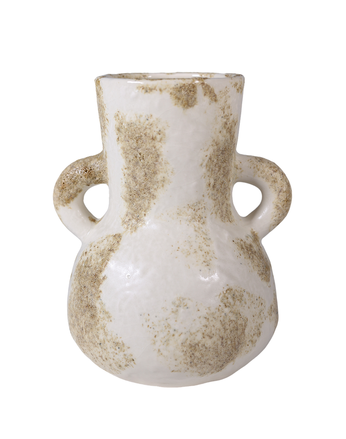 Sandstone Slim Column Vase Beige