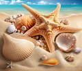 Sandy Shells Paint By Numbers Kit For Adults