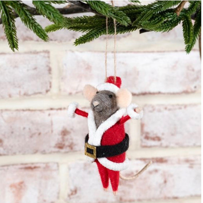 Santa Mouse orn
