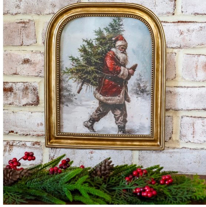 Santa Tree Frame