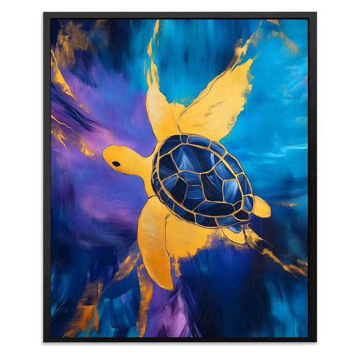 Sapphire Current - Beach House Art for Bathroom