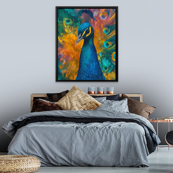 Sapphire Feathered Oracle - Luxury Wall Art
