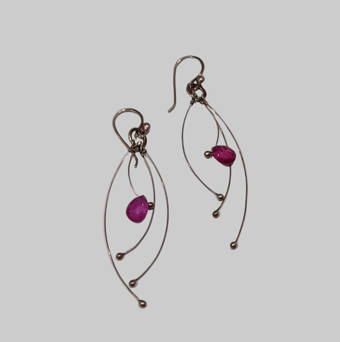Sapphire Tickle Earrings