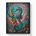 Seahorse Ocean Bloom - Luxury Wall Art