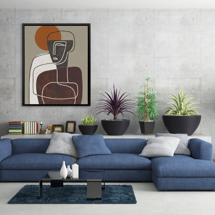 Seated Figure Contemplation - Luxury Wall Art