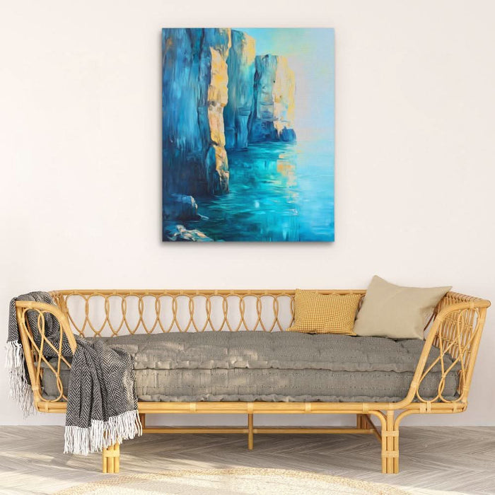 Serene Cliffs - Coastal Art for Bathroom