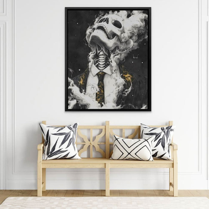 Shadow Soul - Dark Academia Wall Art in Black Frame