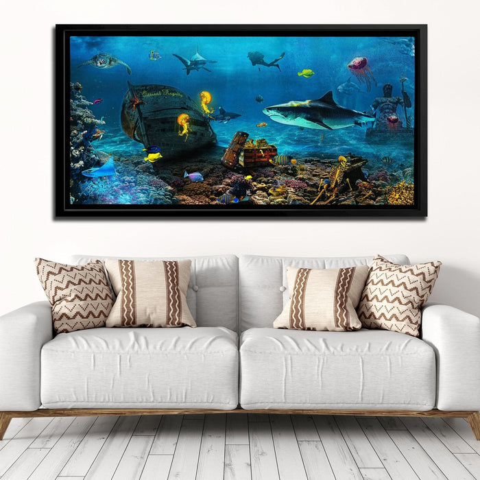 Shark Ocean - Beach House Art