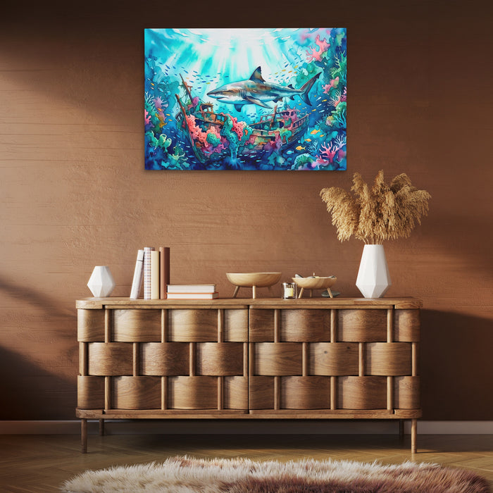 Shark Sunken Sanctuary — Shark Sunken Sanctuary Brown Room Clean 45