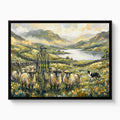 Shepherd Mountain Herd — shepherd mountain herd white studio framed black