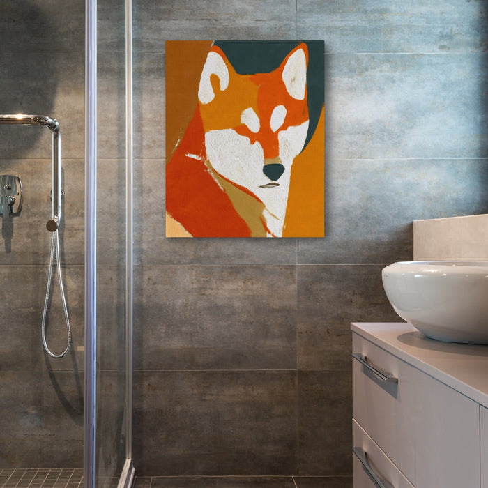 Shiba Sunset Portrait - Luxury Wall Art