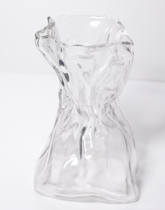 Short Twisted Glaciar Vase