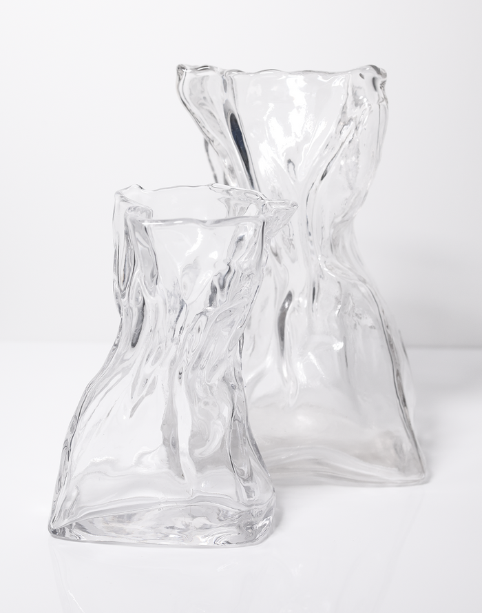 Short Twisted Glaciar Vase