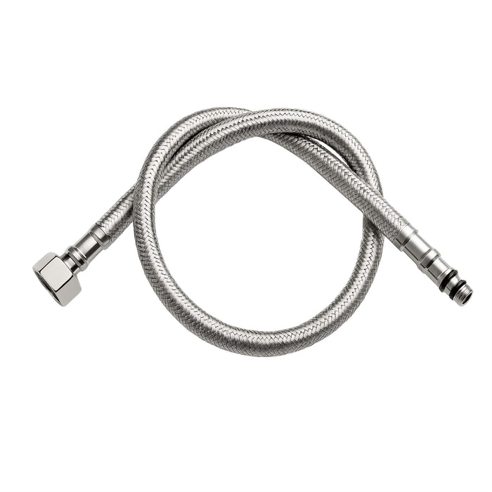 Shower & Tub Parts - G1/2 Female x M12×1 Male, 32" L Braided 304 Stainless Steel Water Supply Hose Line
