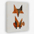 Simple Fox - Animals Canvas Wall Art