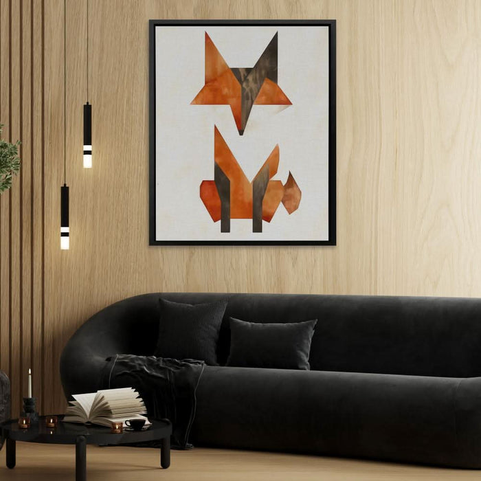 Simple Fox - Earth Tones Wall Art