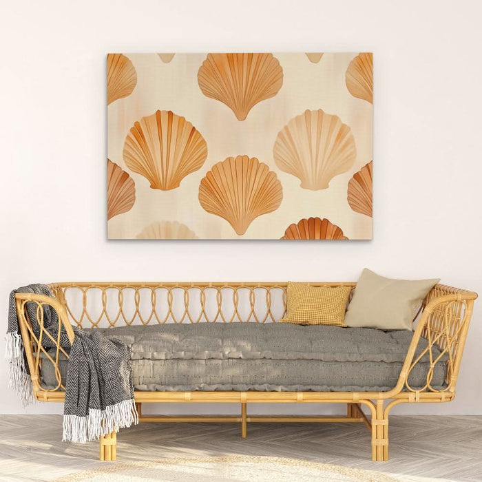 Simple Seashells - Large Minimalist Canvas Print