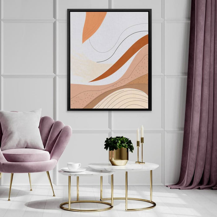 Simple Shapes - Earth Tones Canvas Print