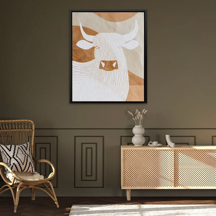 Simplicity in Power - Beige Wall Art for Home Office