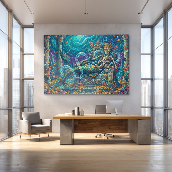 Skeletal Mermaid Throne — Skeletal Mermaid Throne Baller Office 8