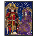 Skeletal Samurai Royalty canvas wall art