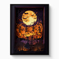 Skeleton Dance Papercut — skeleton dance papercut white studio framed black