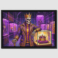 Skeleton King's Vault canvas wall art