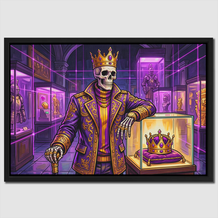 Skeleton King's Vault canvas wall art
