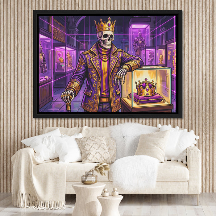 Skeleton King's Vault canvas wall art, room view