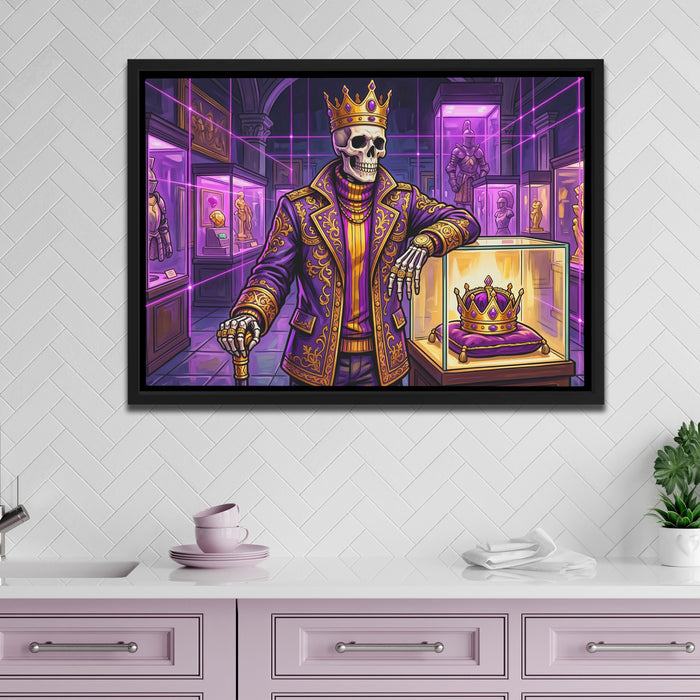 Skeleton King's Vault canvas wall art, room view