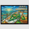 Skeleton Tycoon Sunset canvas wall art