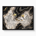 Skeletons Golden Game — skeletons golden game white studio framed black