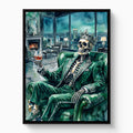 Skeleton's Nightcap - Luxury Wall Art