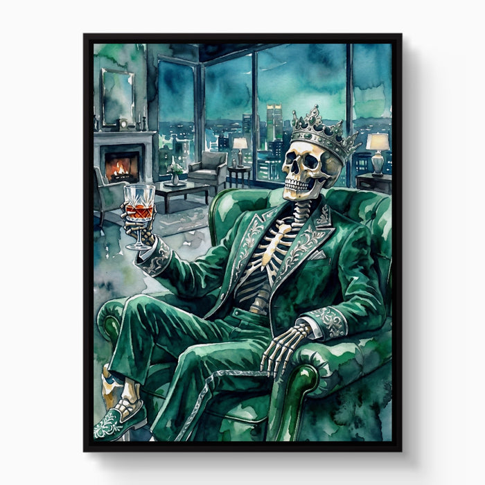 Skeleton's Nightcap - Luxury Wall Art