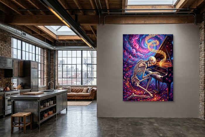 Skeleton's Nocturne - Luxury Wall Art