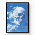 Skull Cumulus Cloud — skull cumulus cloud white studio framed black