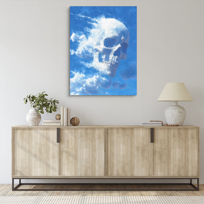 Skull Cumulus Cloud — skull cumulus cloud sq living room desk 1port flush print