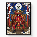 Skull King Throne — skull king throne white studio framed black