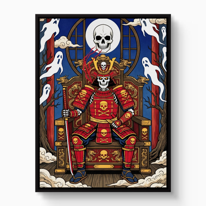 Skull King Throne — skull king throne white studio framed black